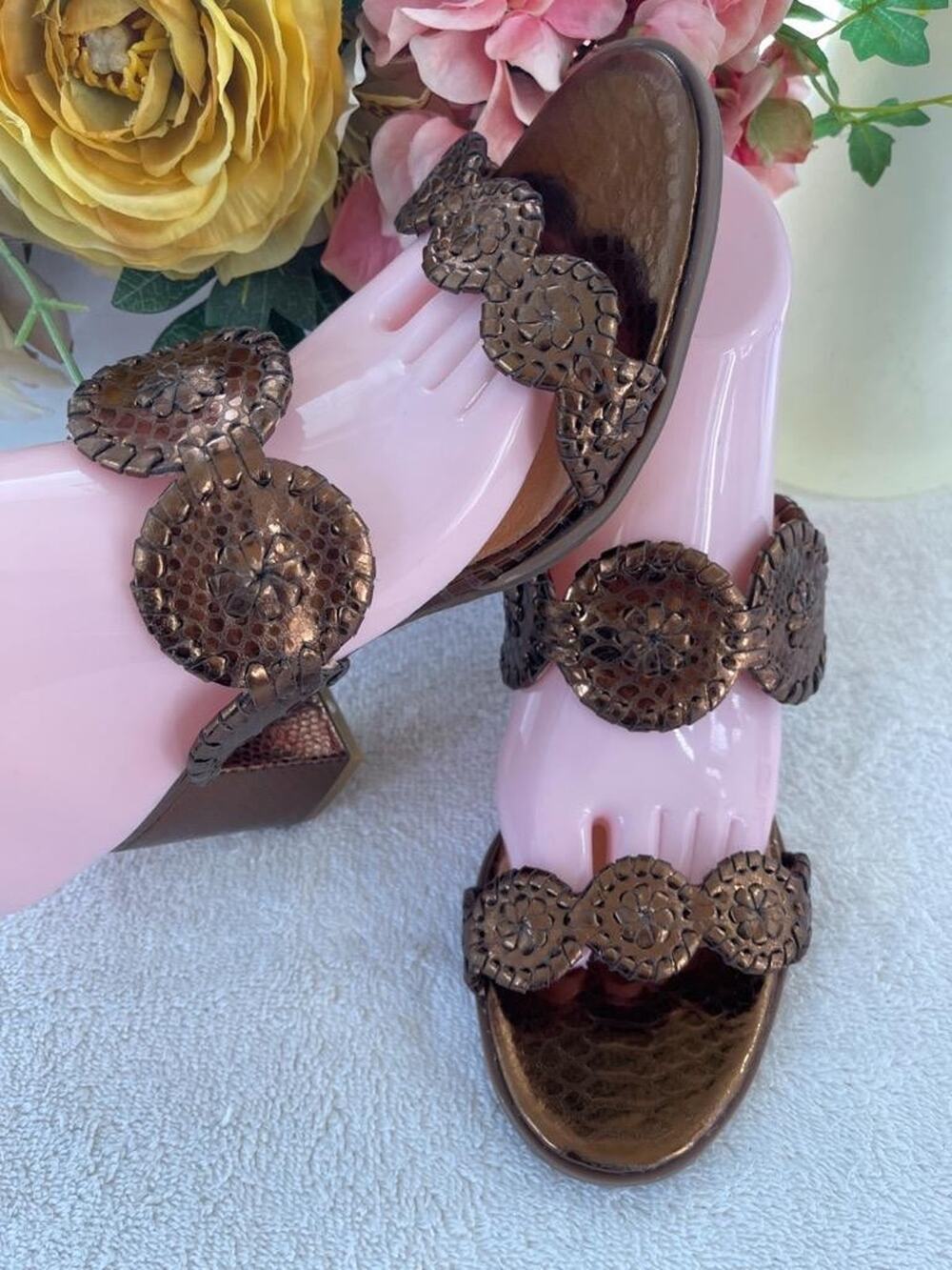 nwob Jack Rogers Lauren mid heel shoe sandal size 7 (sh900